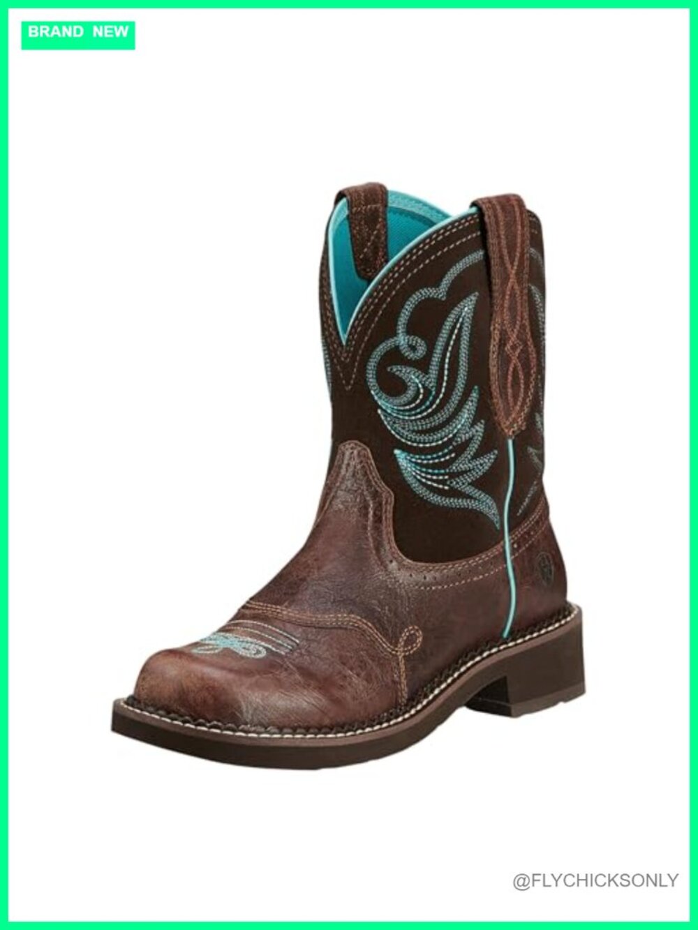 ARIAT Fatbaby Heritage Dapper Western Boot 4LR Cushioned Mid-Calf
